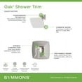 thumbnail image 2 of Symmons S5691STN15TRM Oak Shower Only Trim Package - Nickel, 2 of 7