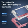 thumbnail image 2 of for Samsung Galaxy Z Flip 5 5G Case, Phone Case Heavy Duty 2 in 1 Full Body Rugged Shockproof Hybrid Hard PC Soft TPU Bumper Drop Protective Girls Women Boy Men Covers for Z Flip 5 5G, White+Pink, 2 of 8
