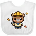 thumbnail image 3 of Inktastic Future Construction Worker Boys Bear Boys Baby Bib, 3 of 4