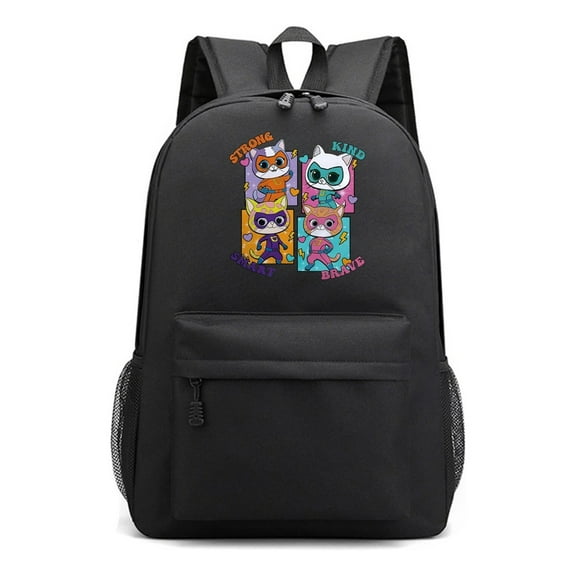 Super Kitties Cartoon Cat Bookbag – Stylish Lightweight Backpack for Students – Durable Bag for Daily School and Travel