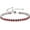 01-Garnet, variant on Women's Sterling Silver August Birthstone Tennis Peridot Bracelet with Classic Bolo Adjustable Chain, Birthday Fine Jewelry Gifts