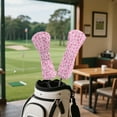 thumbnail image 4 of Yuyamidu Pink Leopard Print Golf Club Head Cover with Soft Lining Fashion Driver Headcover PU Leather Golf Club Cover for Women Golf Gift for Golfers, 4 of 7