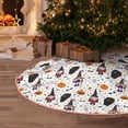 thumbnail image 4 of Salouo Halloween Gnome Christmas Tree Skirt 48" Farmhouse Christmas Decorations Snowman Xmas Tree Skirt Tree Mat for Holiday Party Decor, 4 of 8