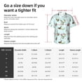 thumbnail image 5 of Honeii Duck Animals Farm Print Men’s Hawaiian Shirt,Classic Button-Down Short Sleeve Shirt, for Beach, Vacation, and Outdoor Activities,3X-Large, 5 of 7