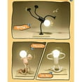 thumbnail image 4 of Rolig Sportman Nattlampa med Bytbar Form, Knappbatteri, Skrivbordslampa, Mångsidig Minilampa, Kreativ Dekoration, Vakuumsug, 4 of 5
