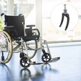 thumbnail image 1 of HAMPPLIES 2 Pcs Support de Roue avant de Fauteuil Roulant Fourche en Métal avec Roulement pour Installation Facile, 1 of 8