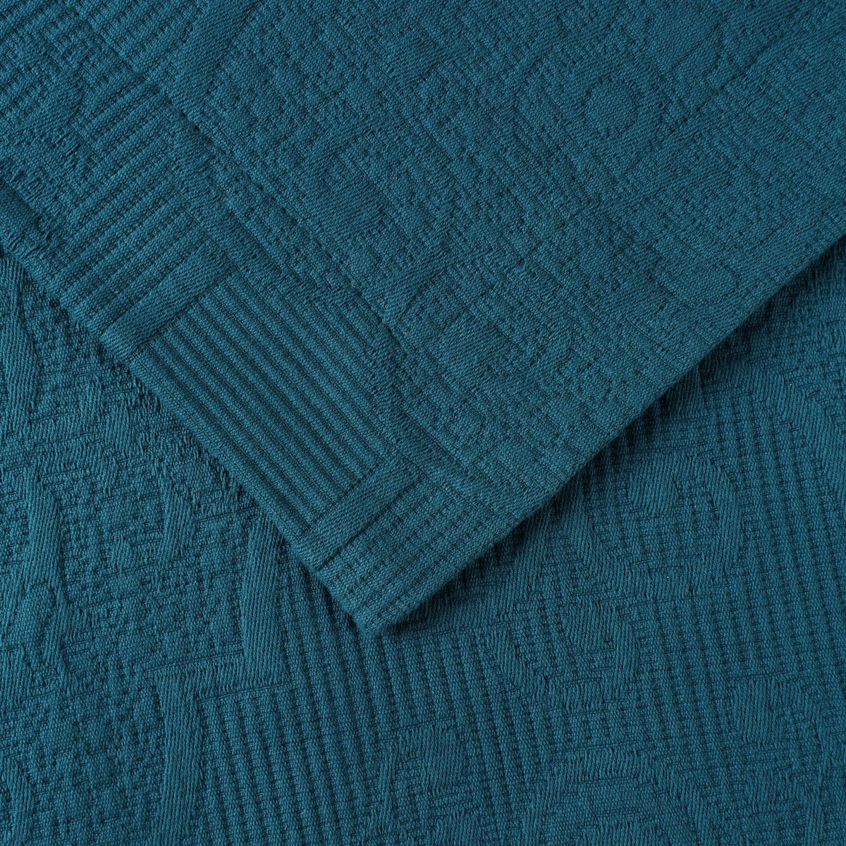 Superior 3-Piece Florin Cotton Matelasse Deep Sea Bedspread Set, Full