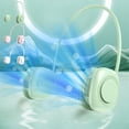 thumbnail image 1 of Ventilador portátil de cuello con 3 velocidades, ventilador personal de refrigeración manos libres recargable por USB para exteriores, oficinas y viajes, 1 of 8