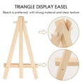 thumbnail image 2 of 24 Pack Mini Wood Display Easel Wood Easels Set For Paintings Craft Small Acrylics Oil Projects, 2 of 7