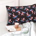 thumbnail image 4 of Fotbe Surfing Santa Funda de Almohada Decorativa Estilo Occidental, Lujo en Algodón, Fundas para Almohadas King, Cojín Estampado para Decoración del Hogar-14"x20", 4 of 6