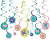 Sloth Party Swirl Decorations 12ct