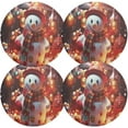 thumbnail image 2 of GZHJMY Christmas Snowman Placemats Set of 6 Non-Slip Heat Resistant Dining Table Place Mats Washable Kitchen PVC Weave Table Mats Table Mat, 2 of 7