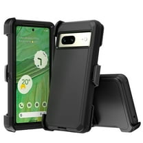 TASHHAR Google Pixel 7 Pro Case with Belt Clip Holster Military Grade Heavy Duty Protection 3 in 1 Shockproof Armor Rugged Durable Detachable for Pixel 7 Pro Phone - Black