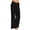 Black, variant on LYXSSBYX Womens Yoga Lounge Dress Pants Pants Work Office Business Casual Solid Cotton Linen Elastic Waist Drawstring Long Wide Leg Pants