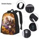 thumbnail image 3 of Easygdp Cute Cat Sunflower Mochila para Niños y Niñas con Set de Caja de Almuerzo y Estuche para Lápices 3 en 1, Mochila Escolar Estampada para Adolescentes, 3 of 7