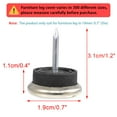thumbnail image 2 of Furniture Chair Metal Glide Feet Leg Floor Protector Nails 1.9cm Dia 15pcs, 2 of 2