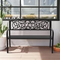 thumbnail image 1 of Banco de Jardín Costway Estructura de Metal con Letrero WELCOME Negro 127 x 63,5 x 89 cm, 1 of 10