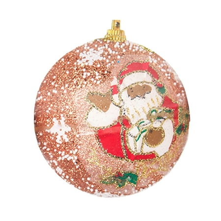 

Hooks for Chandelier Crystals 10cm Christmas Ball Christmas Party Decoration Christmas Tree Pendant Foam Sequin Print Christmas Decoration 2 Pcs