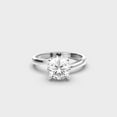 thumbnail image 2 of IGI Certified 2 Carat New Round Cut Lab Grown Diamond Bridal Ring for her | Solid 10K Yellow Gold | Solitaire Diamond Wedding Rings | Size 4 Diamond-Capitals, 2 of 8