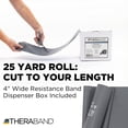 thumbnail image 2 of THERABAND Resistance Band, 25 YD Roll, Silver, Super Heavy Thickness, 10.2 LBS Resistance, Level 7, Non-Latex, 2 of 11