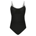 thumbnail image 5 of Admvng Swim Suits for Women Solid Color Piece Swimsuit Swimsuit Sexy Suspender Bikini S-2XL, 5 of 6