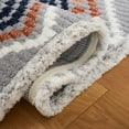 thumbnail image 5 of SAFAVIEH Marrakesh Augustin Southwestern Polyester Area Rug, Grey/Blue Rust, 6'7" x 6'7" Round, 5 of 8