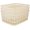 Small, variant on PETGLE 2 Pack Medium Herringbone Storage Basket | Dimensions: 14"x11.5"x5.15" | Multipurpose | Home Organization | 2 Open Handles | White