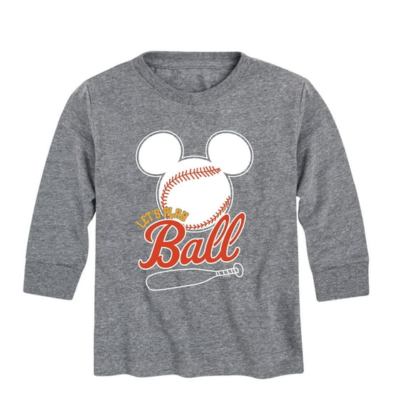 Mickey & Friends - Let's Play Ball - Toddler And Youth Long Sleeve Graphic T-Shirt
