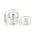 thumbnail image 3 of Electric Garlic Masher, Wireless Multi-Functional Food Grinder, 304 Stainless Steel Blades 200Ml Detachable Container Home Outdoor Kitchen Tool, 3 of 4