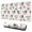 White Cow Happy, variant on Long Mouse Pads for Desk,White Cow Colorful Moo Pattern Desk Mats on Top Of Desks, Desk Mouse Pad Extra Large with 3mm Non-Slip Base and Stitched Edge for Gaming,Office,Work,Home 31.5"x11.8"