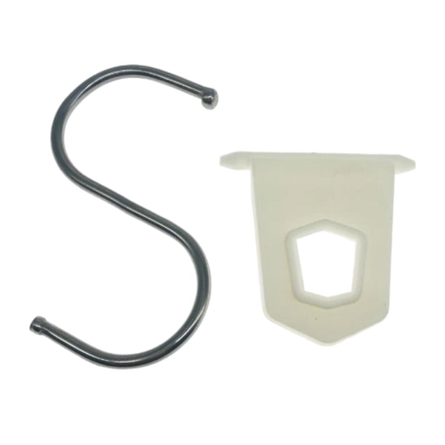 Ganchos para toldos de autocaravanas, ganchos en forma de S, conectores decorativos, colgadores para accesorios de toldos. Blanco