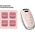 thumbnail image 7 of Key Fob Cover Compatible with Audi A3 A5 A5L A6 A6L Q6L Q6 RSQ6 RS6 SQ6 S6 E-tron 2025-2026 Crystal Diamond Keychain Case Holder Protector,Type-B-pink, 7 of 7
