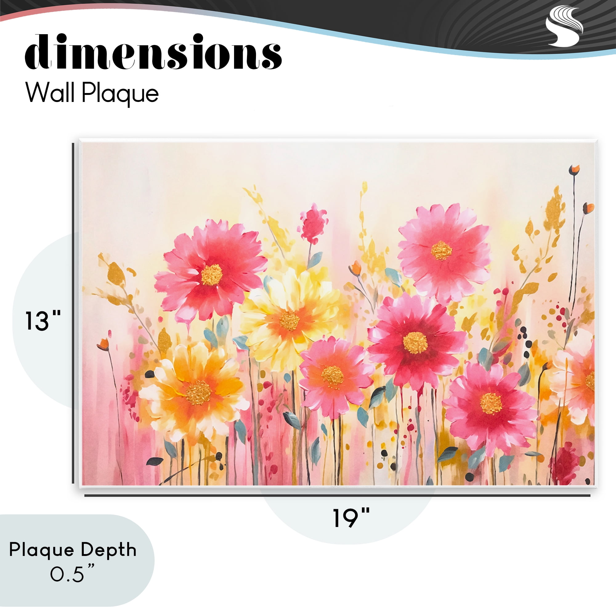 Stupell Industries Blush Blooming Whimsy Wall Plaque Art, design by Andrea Haase