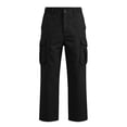 thumbnail image 5 of Cargo Pants for Men Lightweight Hiking Tactical Work Elastic Waist Baggy Sweatpants with Multi Pockets Fall Clothing_Black_XXXL, 5 of 5
