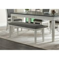 thumbnail image 4 of Home Square 4-Piece Set with Dining Table & Dining Bench & 2 Dining Chairs, 4 of 18