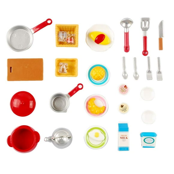 NWFashion 31 Pcs Ornements de Cuisine Miniatures Kits d'Accessoires pour Maison de Poupée