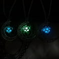 thumbnail image 5 of NUZYZ Moon Glowing Turquoise Pendant Charm Jewelry Chain Necklace Halloween Gifts, 5 of 8