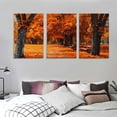 thumbnail image 3 of nygtbtfer Canvas Print Pictures Painting Autumn landscape of trees and leafs &amp; Posters Ready to Hang 12x16x3pcs, 3 of 4
