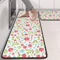 thumbnail image 2 of Kitchen Rugs Sets Of 2,Pioneer Flower Floral Print Pattern Anti Fatigue Kitchen Mat Rugs Non Slip Washable,Decorative Kitchen Floor Mats for Kitchen,Sink,Laundry,17X47 Inch, 2 of 5