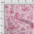 thumbnail image 2 of oneOone Rayon Pink Fabric Asian Japanese Pattern Craft Projects Decor Fabric Printed By The Yard 56 Inch Wide, 2 of 4