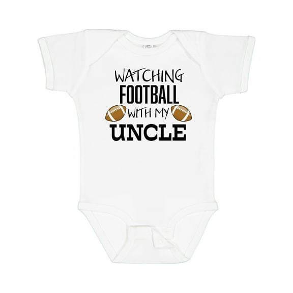 Inktastic Watching Football with My Uncle Boys or Girls Baby Bodysuit