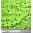 thumbnail image 1 of Soimoi Green Cotton Duck Fabric Black Sketch Floral Decor Fabric Printed Yard 42 Inch Wide, 1 of 3