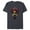 Navy Heather, variant on Studios Deadpool & Wolverine with Claw-Slashed Logo - Short Sleeve Blended T-Shirt for Adults - Customized-Black
