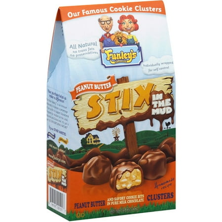 Funley's Peanut Butter Stix in the Mud, 4.5 oz, (Pack of 12)
