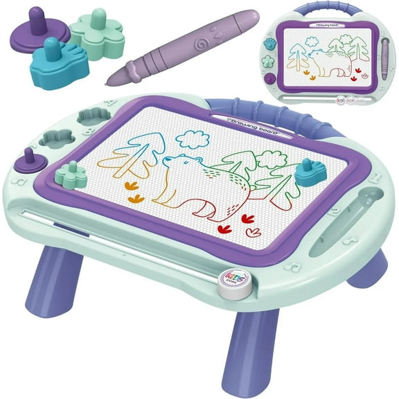 Magnetic Drawing Board for Kids – 2-in-1 Tabletop & Travel Doodle Pad