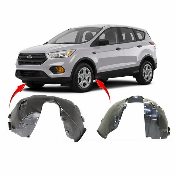 DCP Set of 2 Fender Liners for Ford Escape 2015-2019 FO1248161 FO1249161 CJ5Z16103B