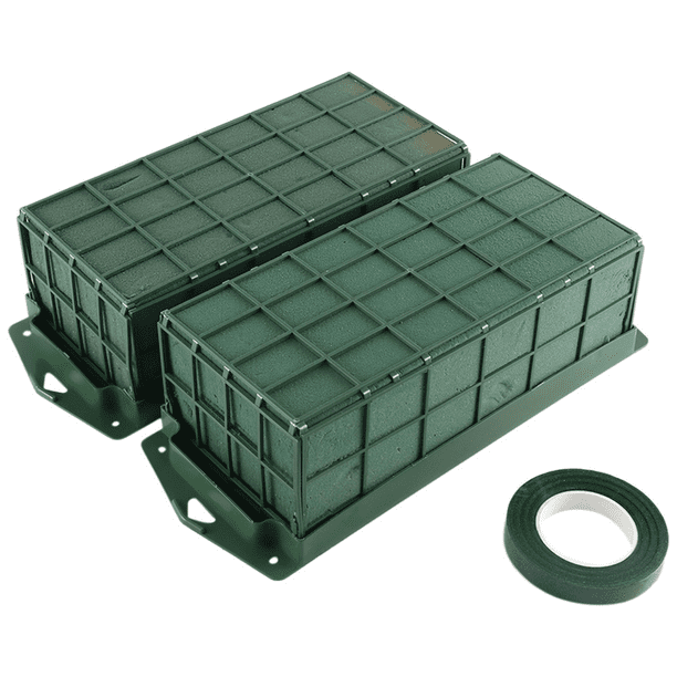 Symkmb 2 Pack Floral Foam Cage for Flower Arrangements Dry and Wet