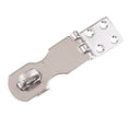 thumbnail image 3 of facefd 316 Stainless Steel Anti-Theft Folding Hasp Door Latch Sliding Padlock 63mm, 3 of 7