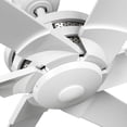 thumbnail image 5 of Huff Collection Indoor/Outdoor 96" Six-Blade Satin White Ceiling Fan, 5 of 13