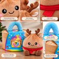 thumbnail image 4 of Giant Dumpling Pillow, Cute Plush Stuffed Steamed Bun with Steamer Box, Slow Rebound Decompression Fidget Pillow for Adult Stress Relief, 1 Pack, 4 of 7